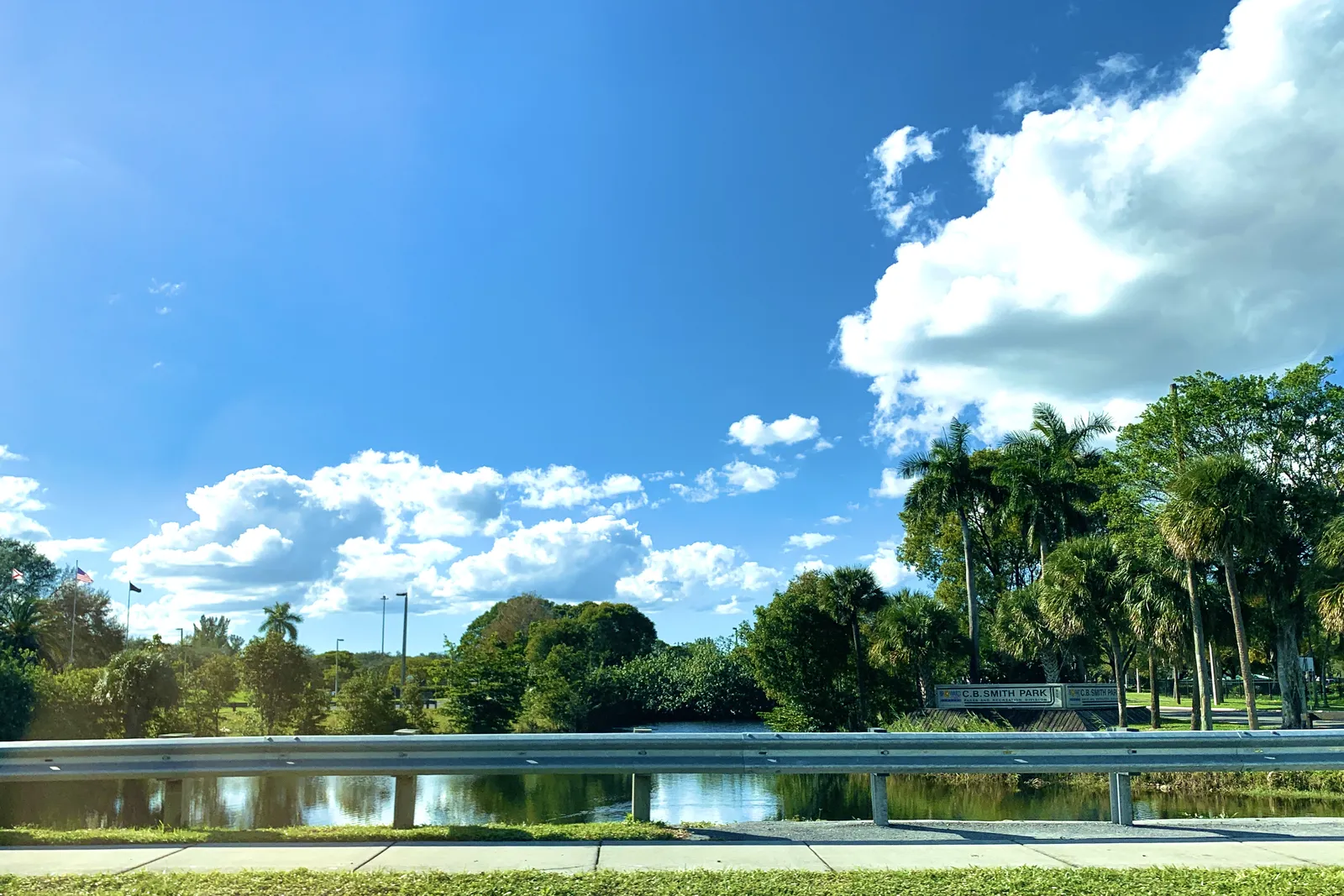 The lake at C.B. Smith Park in Pembroke Pines, home of the Paradise Cove water park.